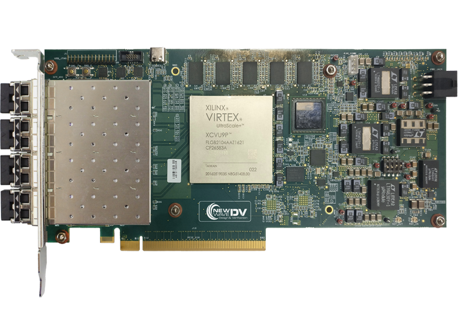 V5051 Quad Channel 10/25 Gigabit FPGA PCI Express Card
