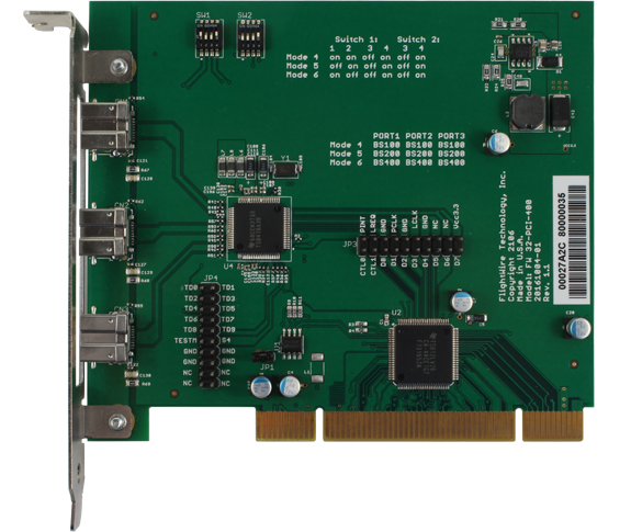 3-Port 1394b PCI OHCI Host Adapter-front